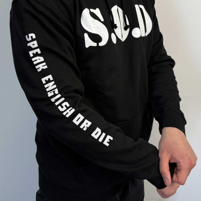 Худі S.O.D. - Speak English Or Die (AWDis) чорне