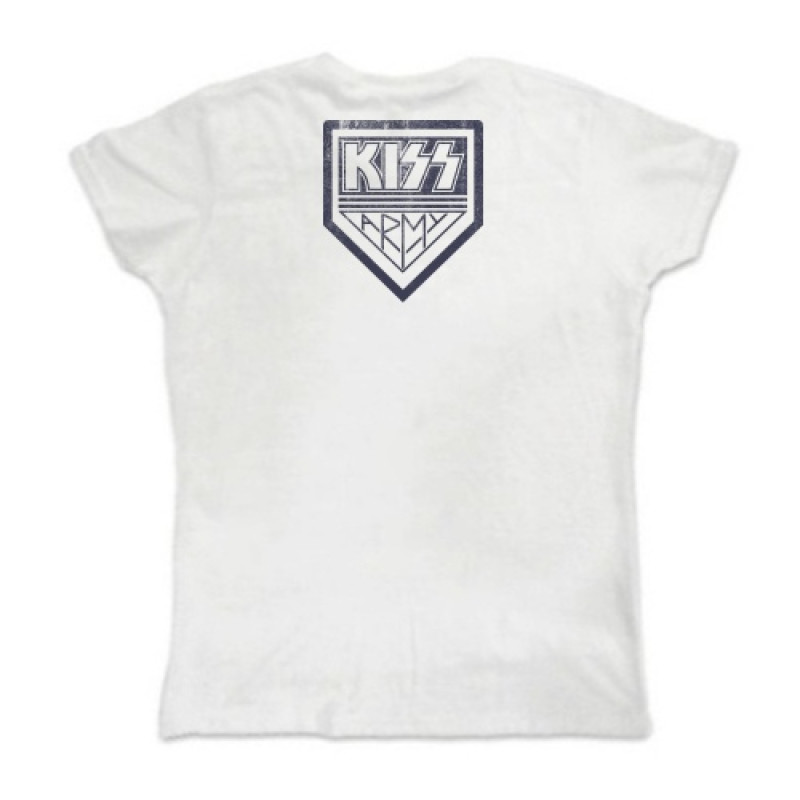 Футболка жіноча Kiss - Kiss Army біла