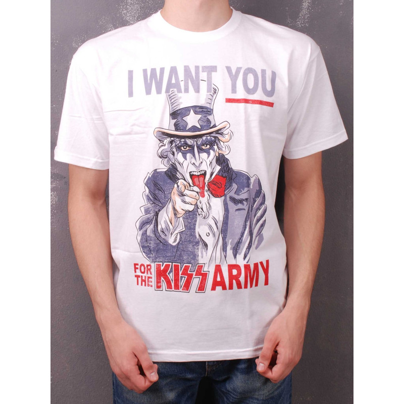 Футболка Kiss - Kiss Army біла
