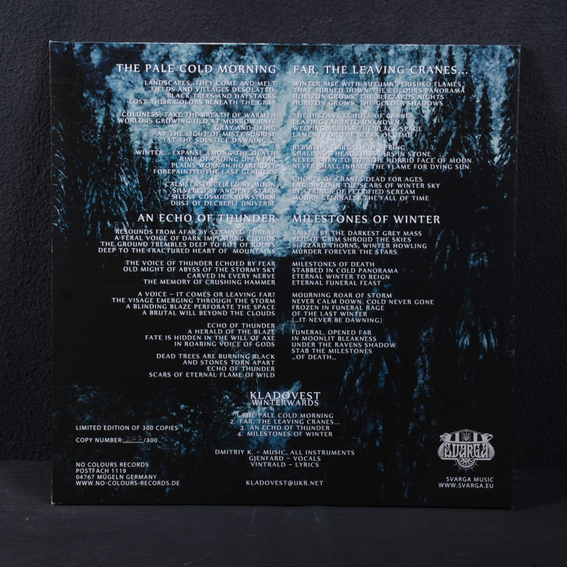 Kladovest - Winterwards LP (Red Vinyl)