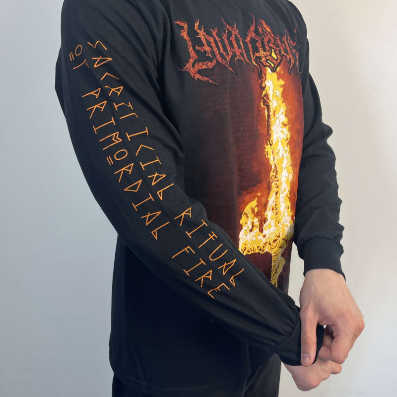 Лонгслів Lava Abyss - Sacrificial Ritual Of Primordial Fire (Gildan) чорний