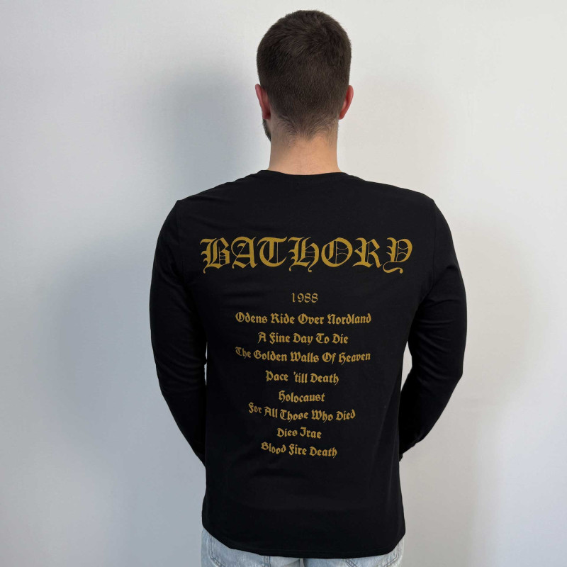 Лонгслів Bathory - Blood Fire Death (B&C) чорний