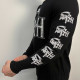 Лонгслів Death Logo White (B&C) чорний