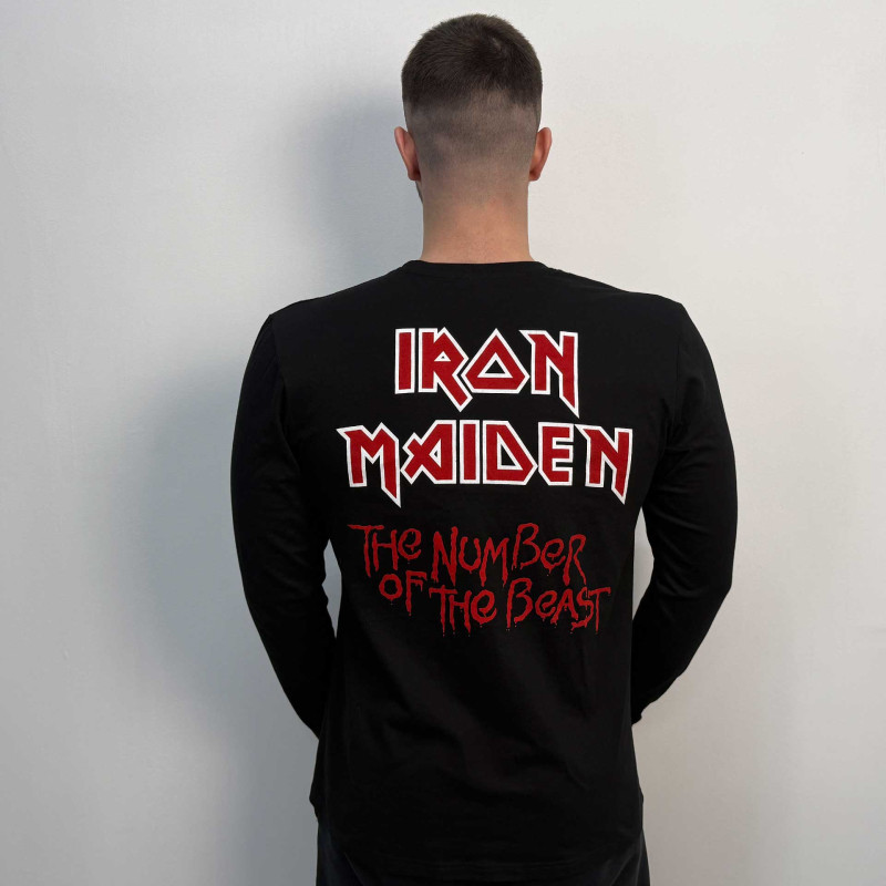 Лонгслів Iron Maiden - The Number Of The Beast (B&C) чорний