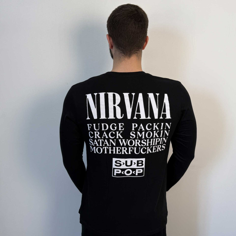 Лонгслів Nirvana - Bleach (B&C) чорний