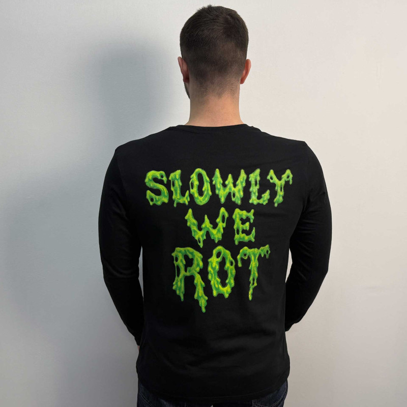 Лонгслів Obituary - Slowly We Rot (Gildan) чорний