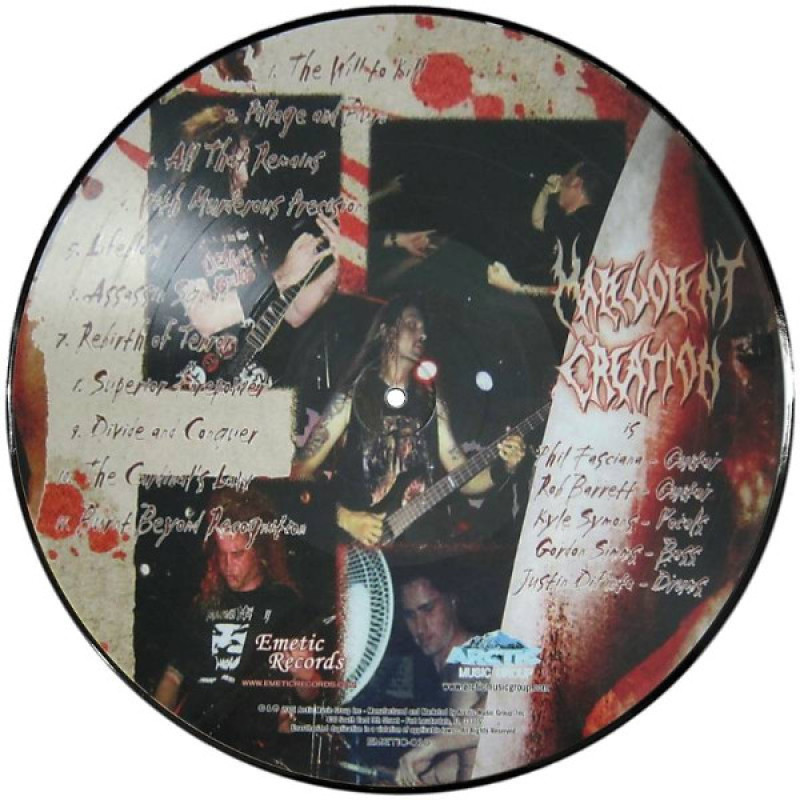 Malevolent Creation - The Will To Kill LP (Picture Vinyl)