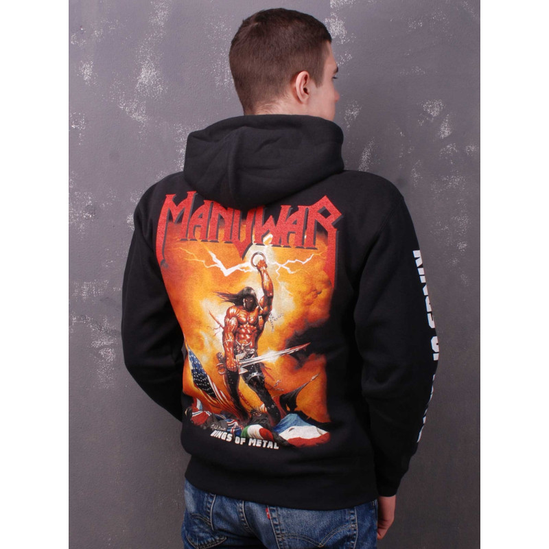 Зіп худі Manowar - Kings Of Metal чорний