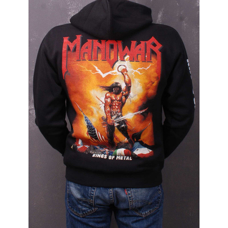 Зіп худі Manowar - Kings Of Metal чорний