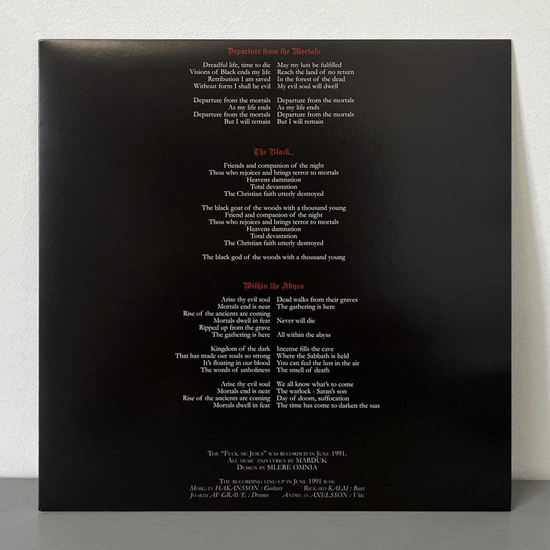 Marduk - Fuck Me Jesus MLP (Black Vinyl)