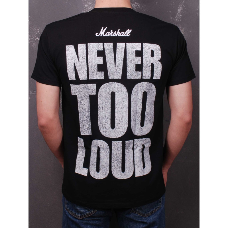 Футболка Marshall - Never Too Loud