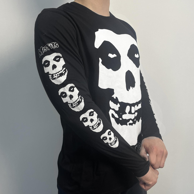 Лонгслів Misfits Skull (B&C) чорний