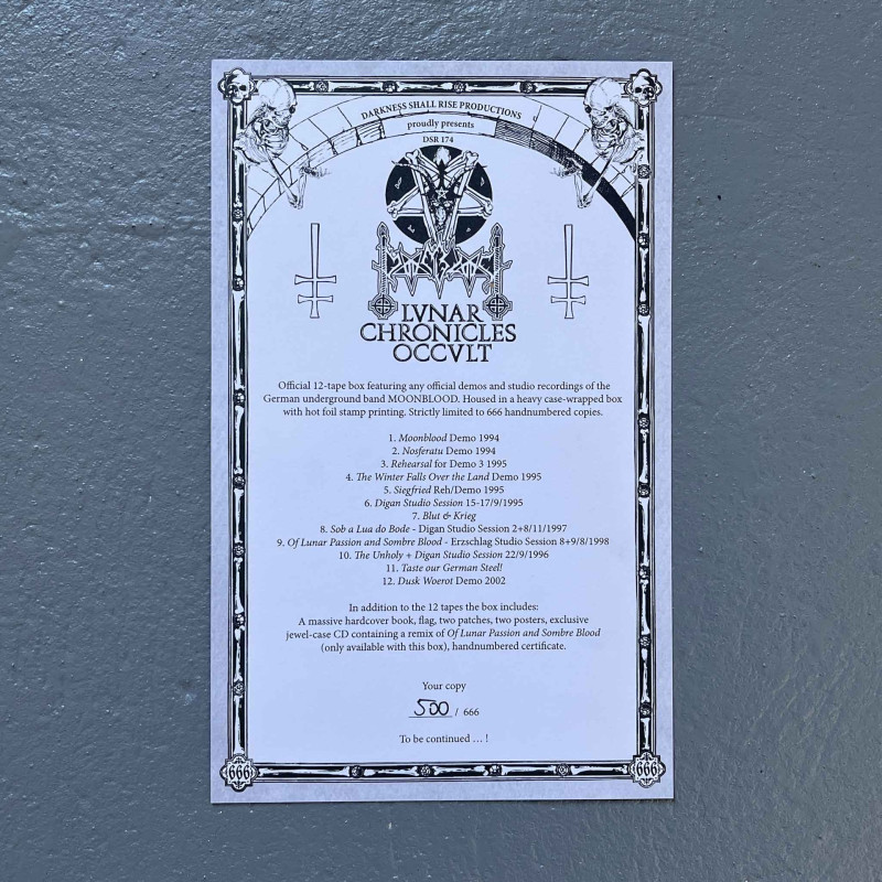 Moonblood - Lunar Chronicles Occult (12-Tape Box)