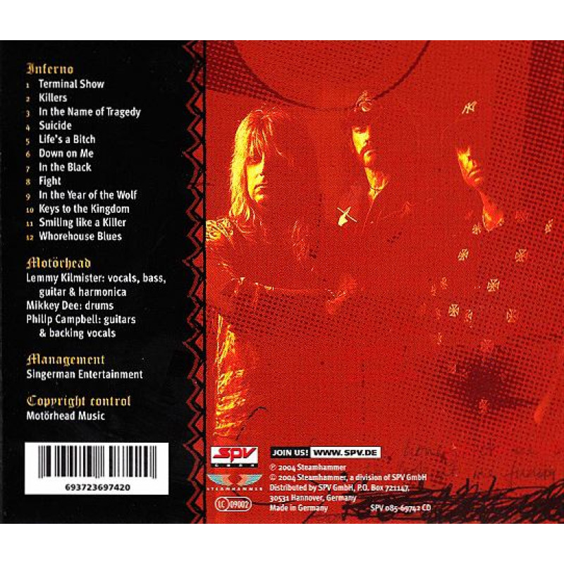 Motorhead - Inferno CD