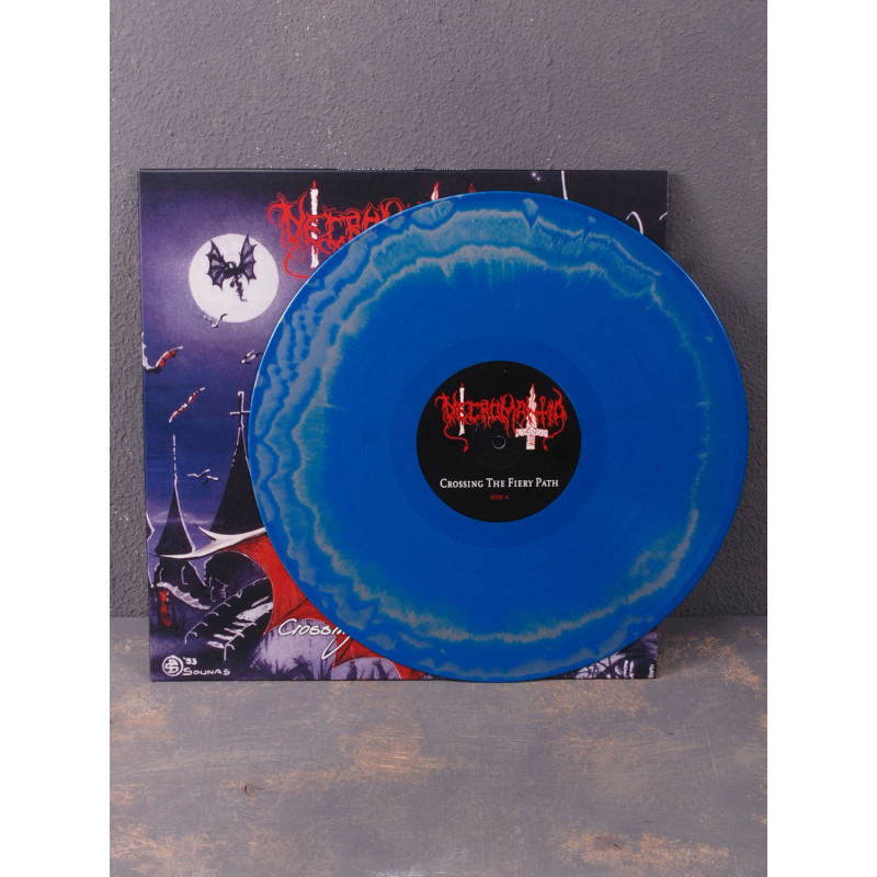 Necromantia - Crossing The Fiery Path LP (Dark Blue / Silver Swirl Vinyl)