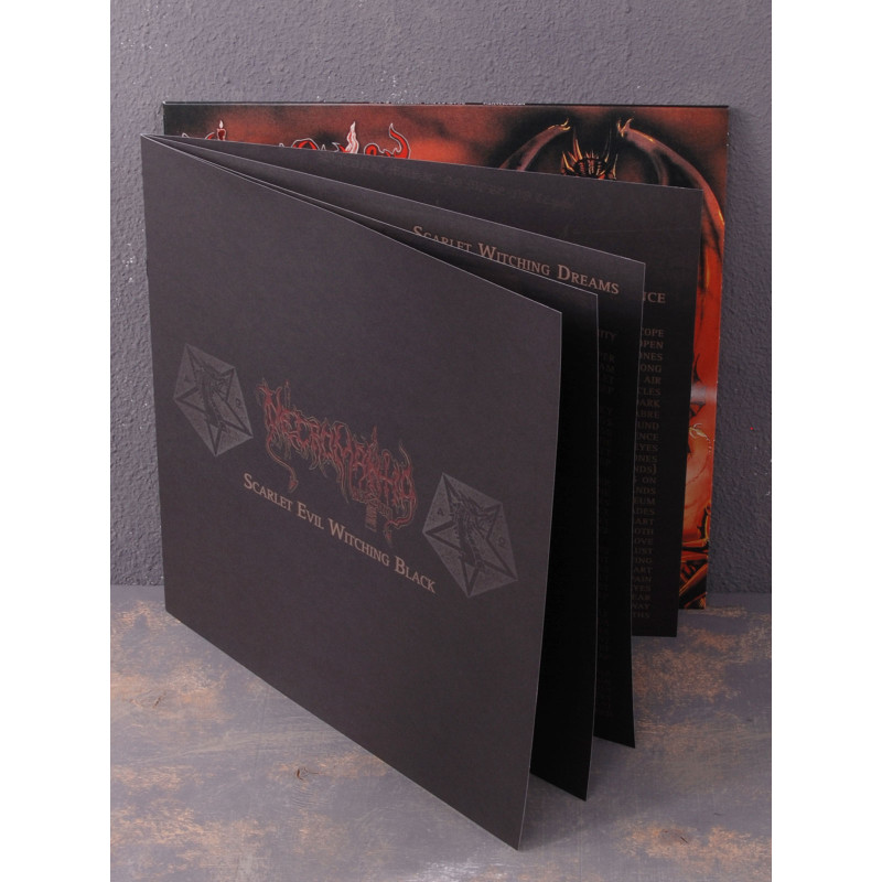 Necromantia - Scarlet Evil Witching Black LP (Bloodred / Gold Swirl Vinyl)