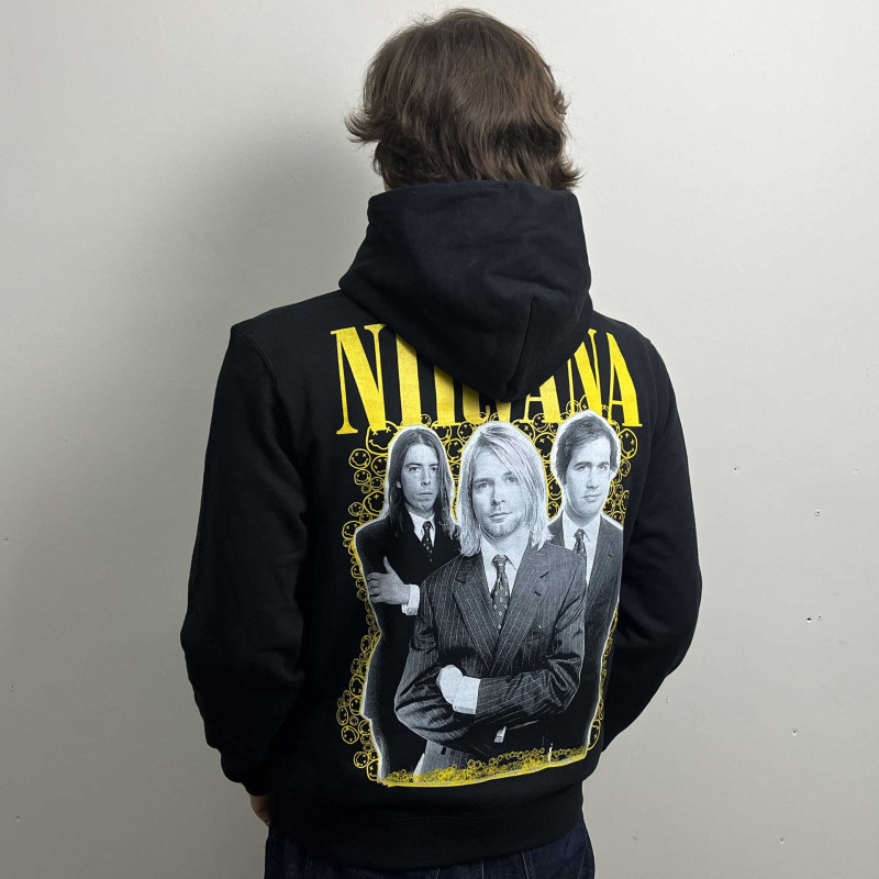 Худі Nirvana Band (B&C) чорне
