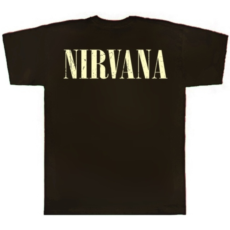 Футболка Nirvana - Seattle коричнева