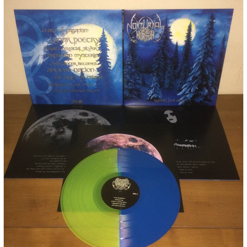 Nokturnal Mortum - Lunar Poetry LP (Gatefold Aqua Blue / Highlighter Yellow Vinyl)