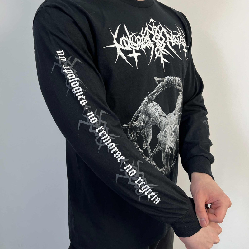 Лонгслів Nokturnal Mortum - No Apologies. No Remorse. No Regrets. (Gildan) чорний