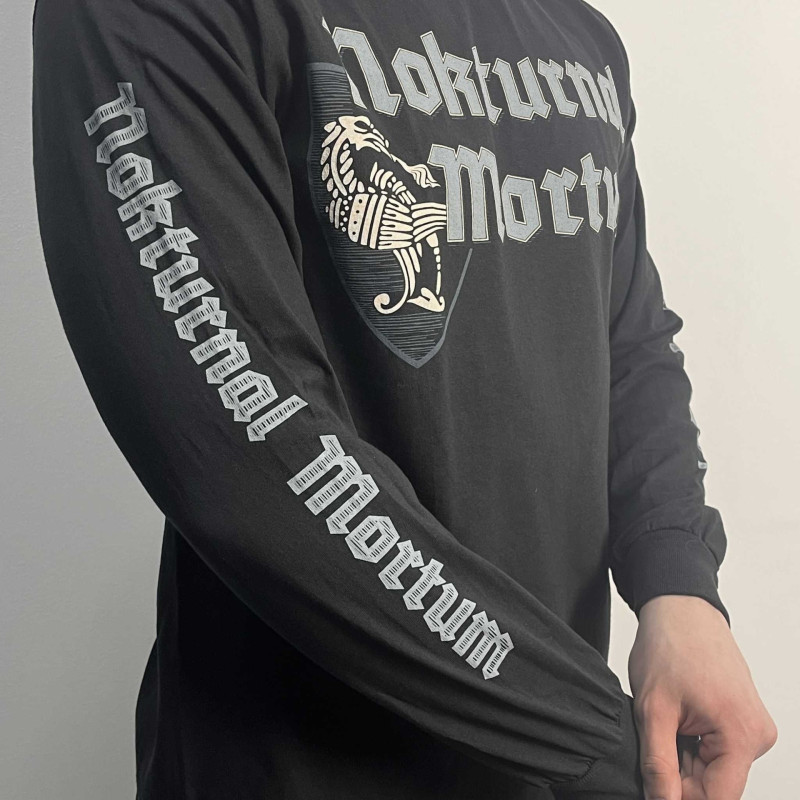 Лонгслів Nokturnal Mortum - Слава Героям (Hailed Be The Heroes) (Gildan) чорний