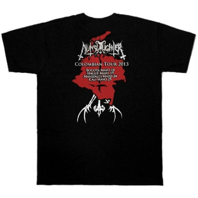 Футболка Nunslaughter - Colombian Tour 2013