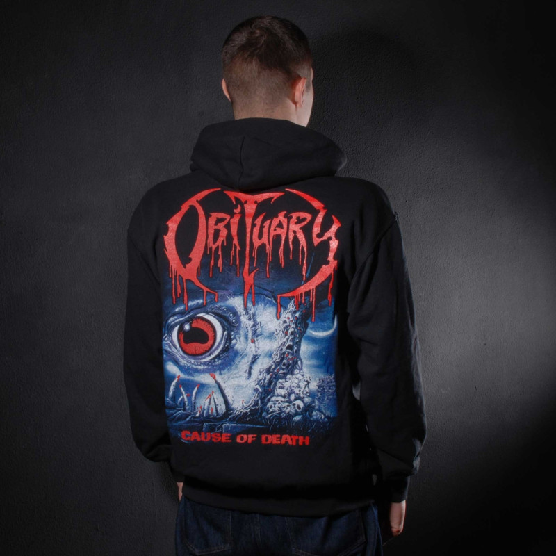 Худі Obituary - Cause Of Death (FOTL) чорне