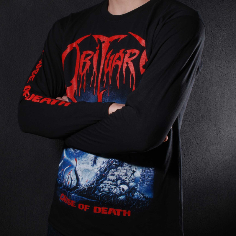 Лонгслів Obituary - Cause Of Death (FOTL) чорний