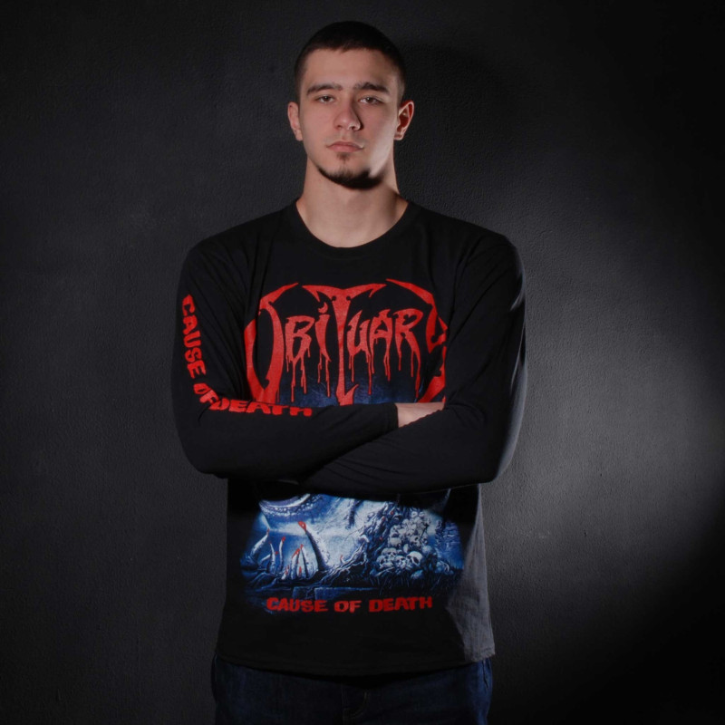 Лонгслів Obituary - Cause Of Death (FOTL) чорний