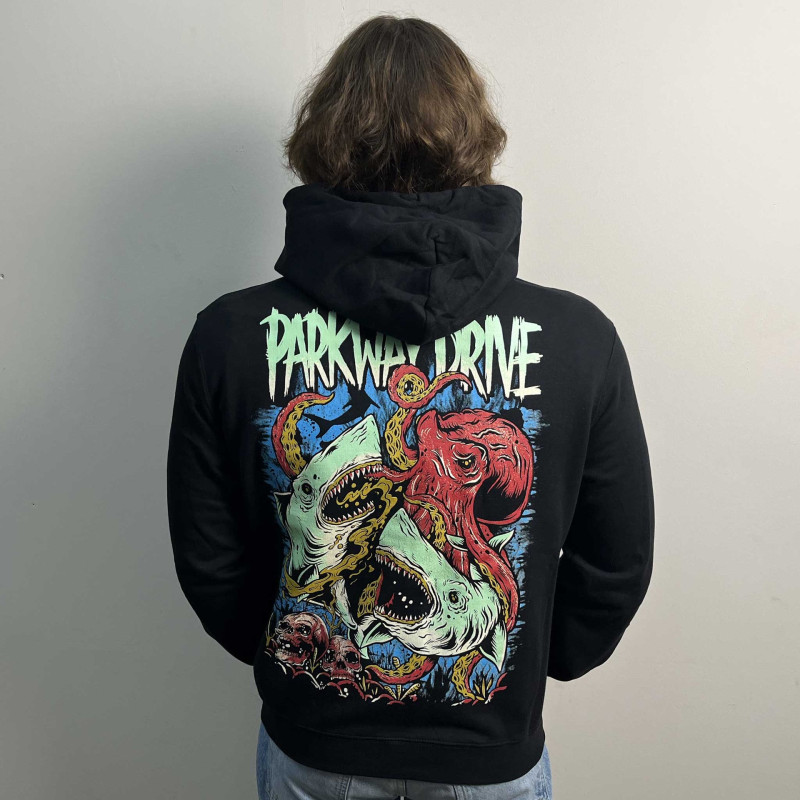 Худі Parkway Drive - Sharktopus (B&C) чорне