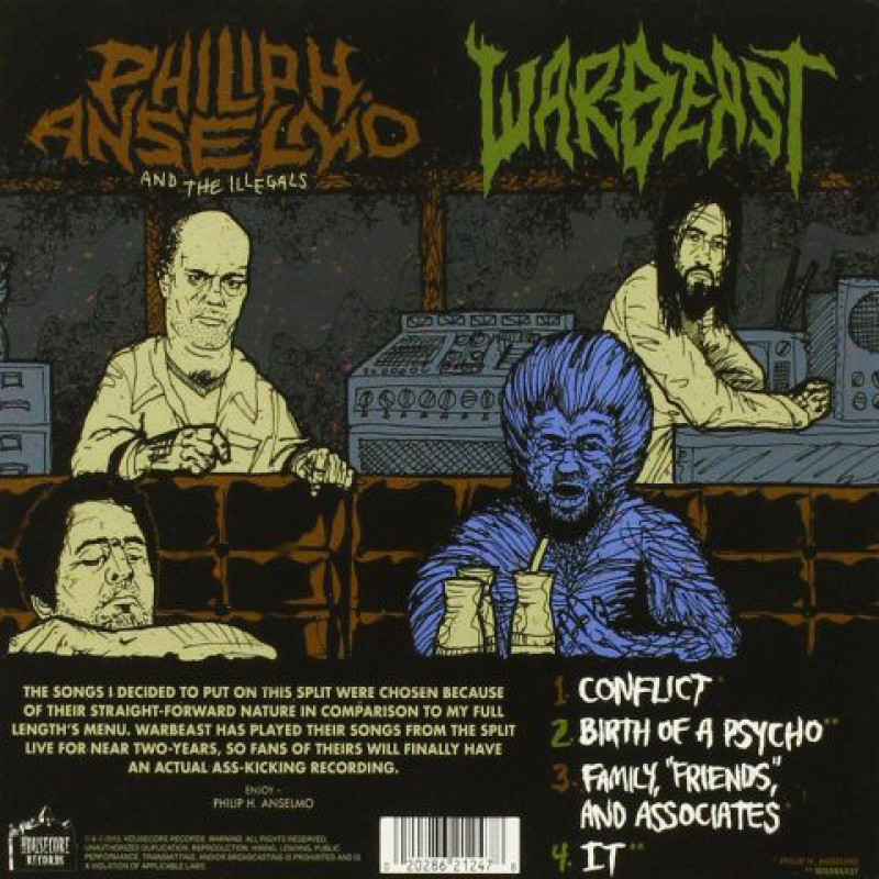 Philip H. Anselmo & The Illegals, Warbeast - War Of The Gargantuas MCD Digi