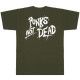 Футболка Punks Not Dead оливкова