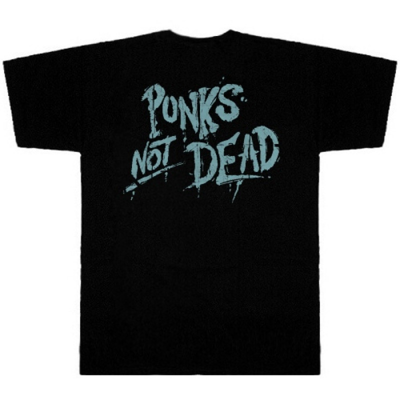Футболка Punks Not Dead чорна