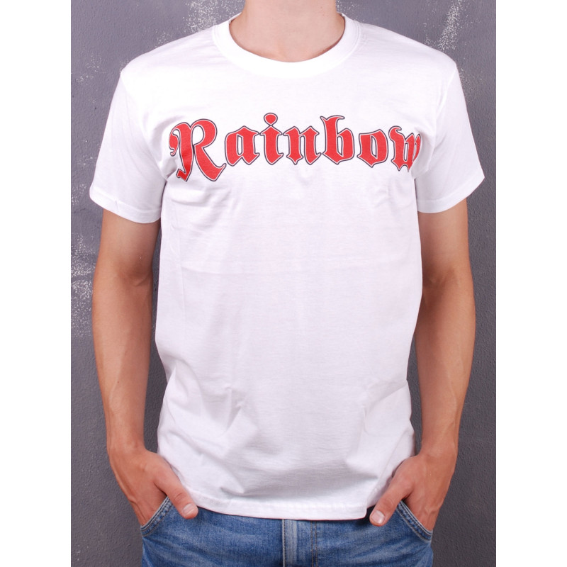 Футболка Rainbow - Long Live Rock 'n' Roll біла