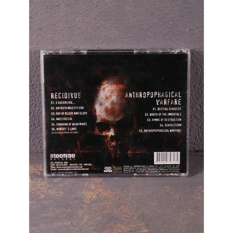 Recidivus / Anthropophagical Warfare - Anesthesia / Bestial Genocide CD