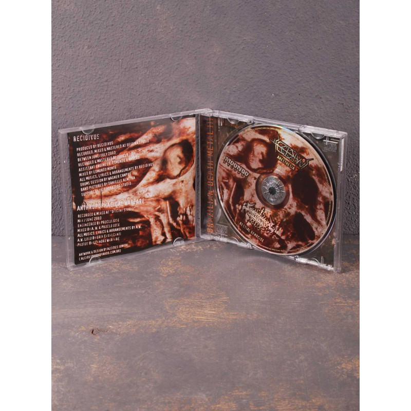 Recidivus / Anthropophagical Warfare - Anesthesia / Bestial Genocide CD