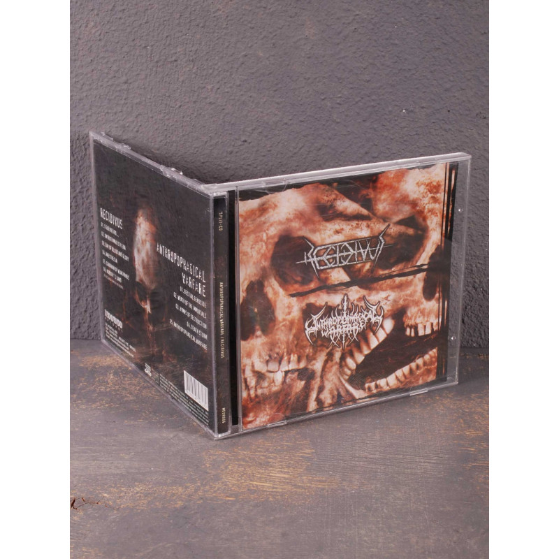 Recidivus / Anthropophagical Warfare - Anesthesia / Bestial Genocide CD