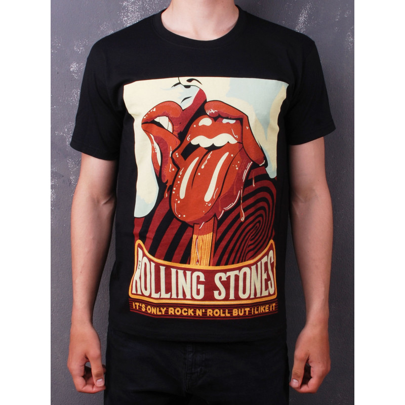 Футболка The Rolling Stones - It's Only Rock 'N Roll But I Like It чорна