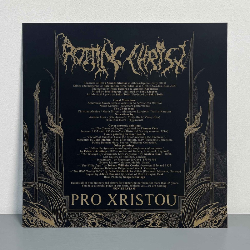 Rotting Christ - Pro Xristou LP (Gatefold Crystal Clear, Blue And Gold Marbled Vinyl)