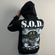 Худі S.O.D. - Speak English Or Die (B&C) чорне
