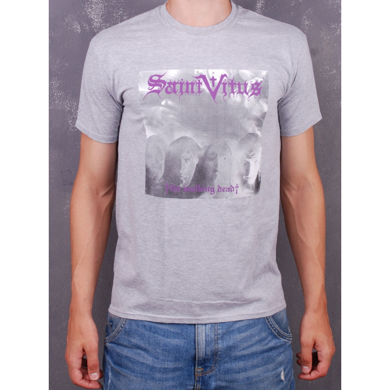 Футболка Saint Vitus - The Walking Dead світло-сіра меланжева