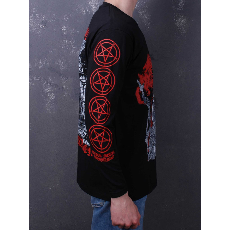 Лонгслів Satanic Warmaster - Black Metal Kommando 2020 (Gildan) чорний