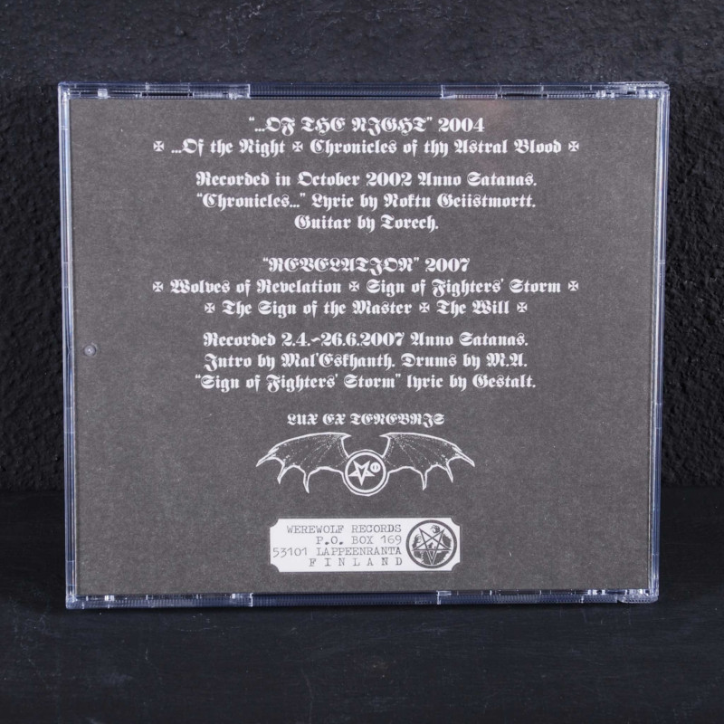 Satanic Warmaster - Revelation ... Of The Night CD (Gold Disc)
