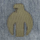 Нашивка Scythian Symbol 5 біла вишита на липучці