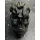Свічка Череп зі зміями чорна