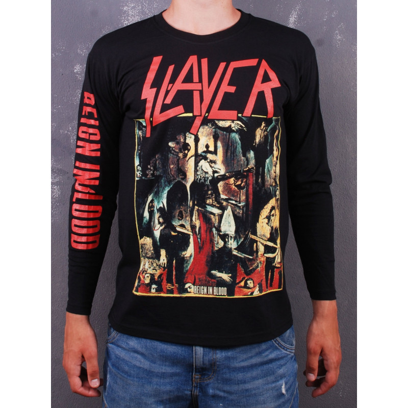 Лонгслів Slayer - Reign In Blood (FOTL) чорний