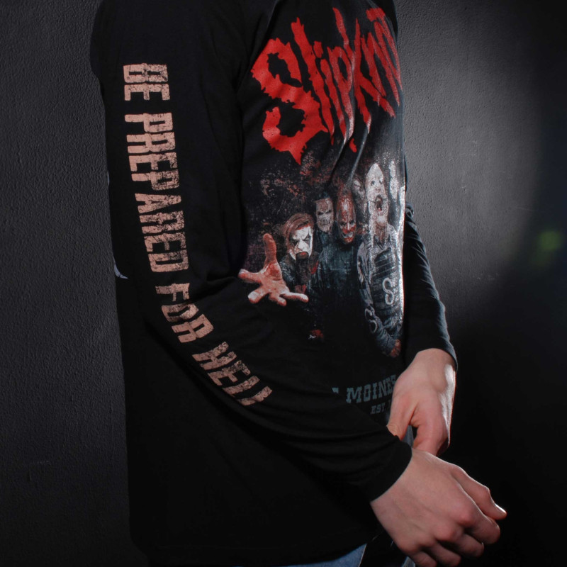 Лонгслів Slipknot - Be Prepared For Hell (Gildan) чорний