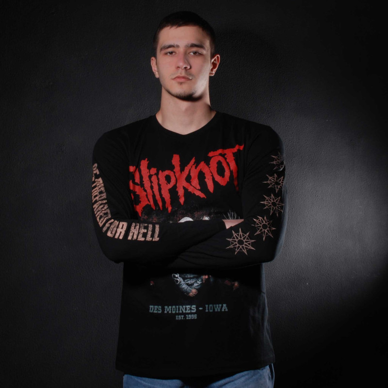 Лонгслів Slipknot - Be Prepared For Hell (Gildan) чорний