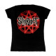 Футболка жіноча Slipknot Маски сірі