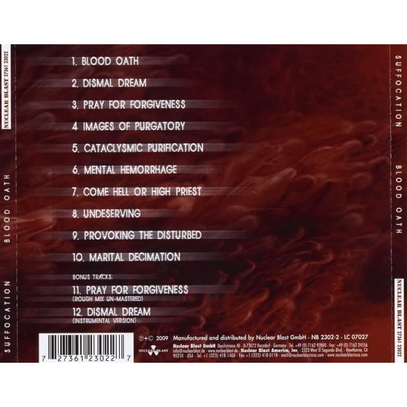 Suffocation - Blood Oath CD